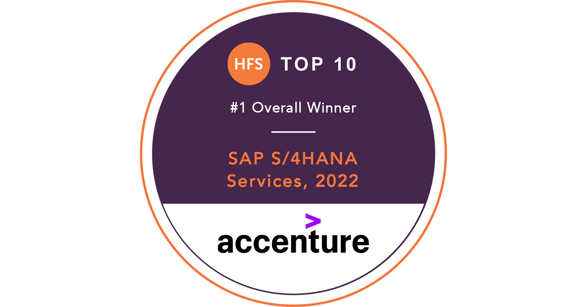 HFS Analysis Ranks Accenture #1 in World Services and products Marketplace for SAP S/4HANA®