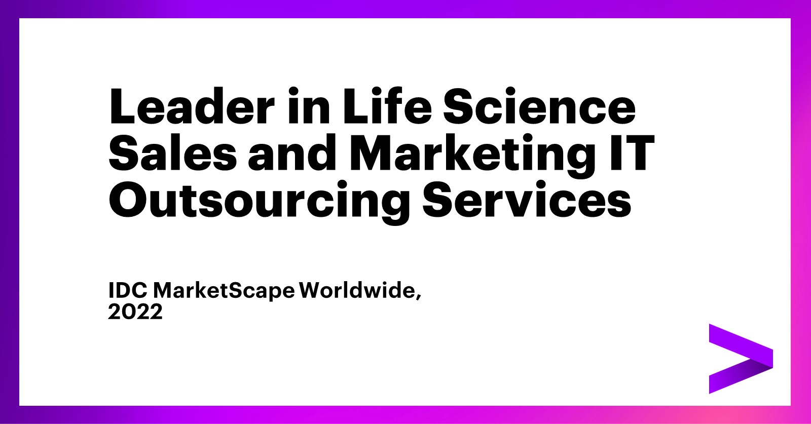 IDC MarketScape Positions Accenture a Chief in Existence Science Gross sales and Advertising IT Outsourcing Products and services