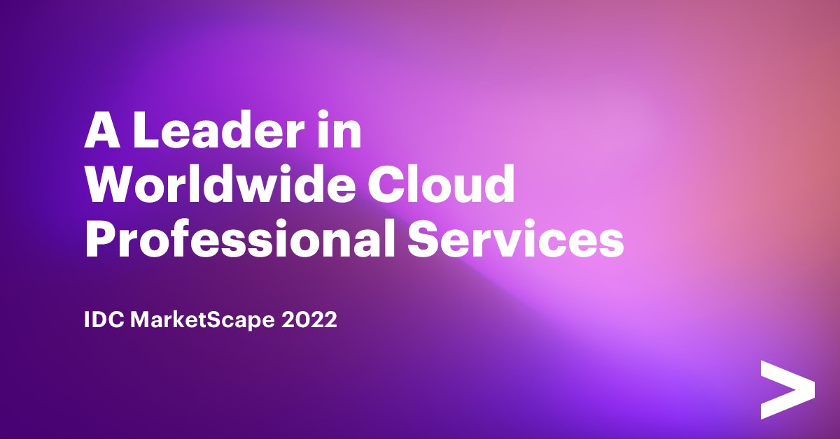 Accenture Situated as a Chief in IDC MarketScape for International Cloud Skilled Services and products 2022