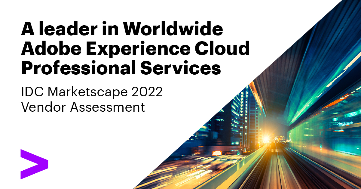 Accenture Located as a Chief in IDC MarketScape for Adobe Enjoy Cloud Skilled Services and products