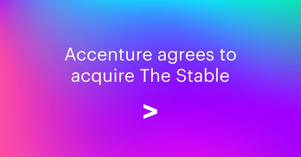 Accenture to Gain The Strong to Bolster its Trade Transformation Experience in North The united states