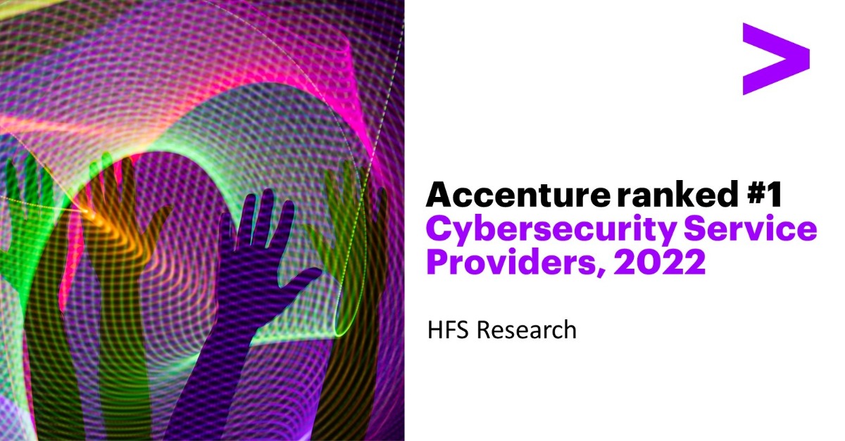 HFS Analysis ranks Accenture No. 1 cybersecurity provider supplier in new document