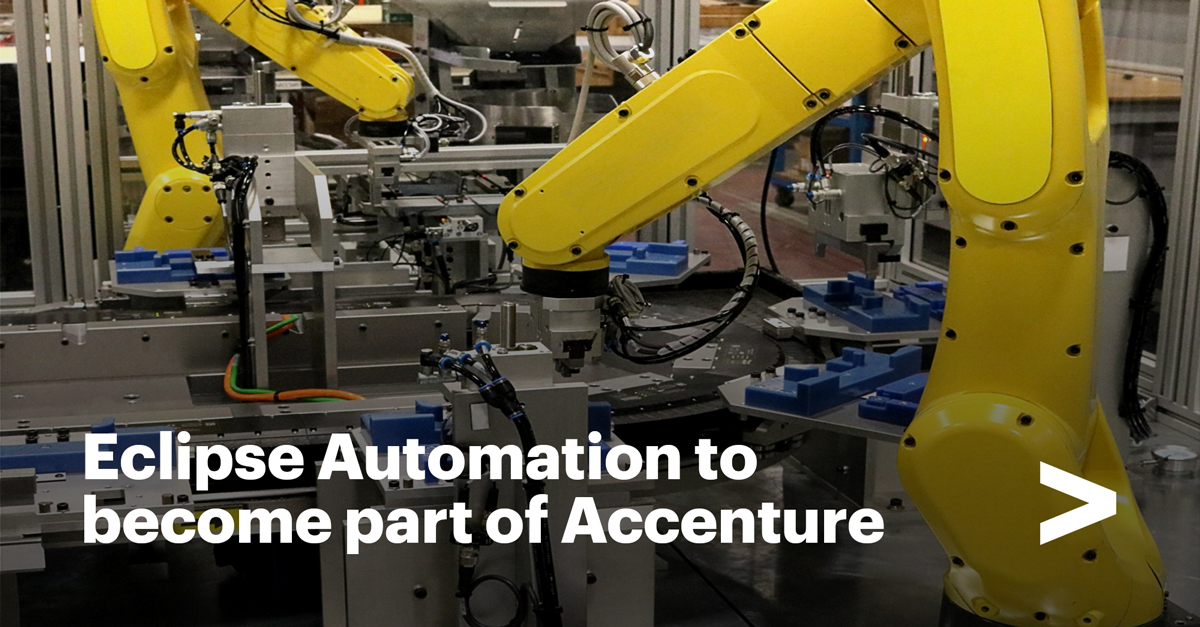 Accenture to Achieve Eclipse Automation to Assist Shoppers Construct Factories of the Long term